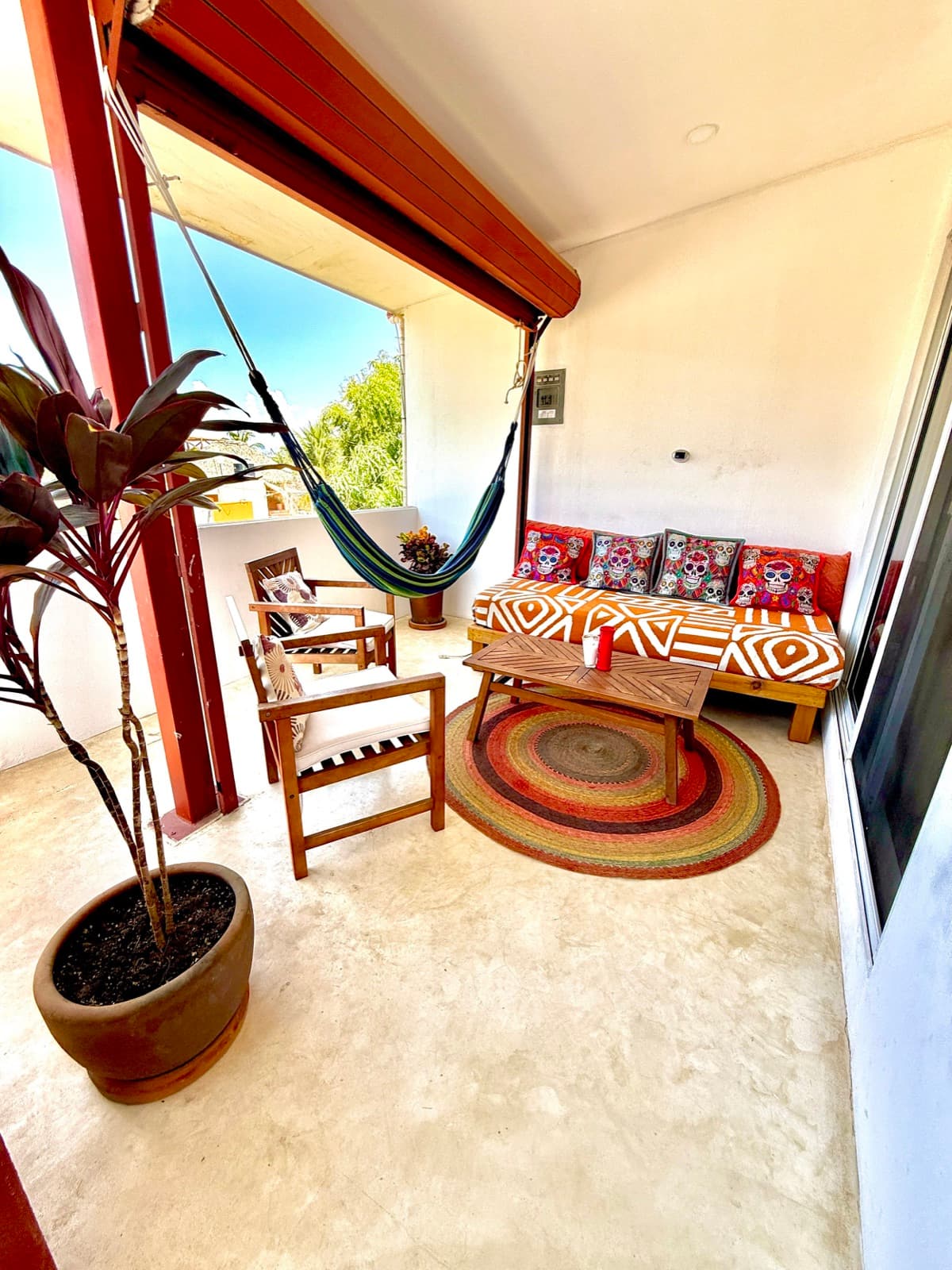 Casa Peach, a top-floor one-bedroom balcony suite at Punta Ox Ha